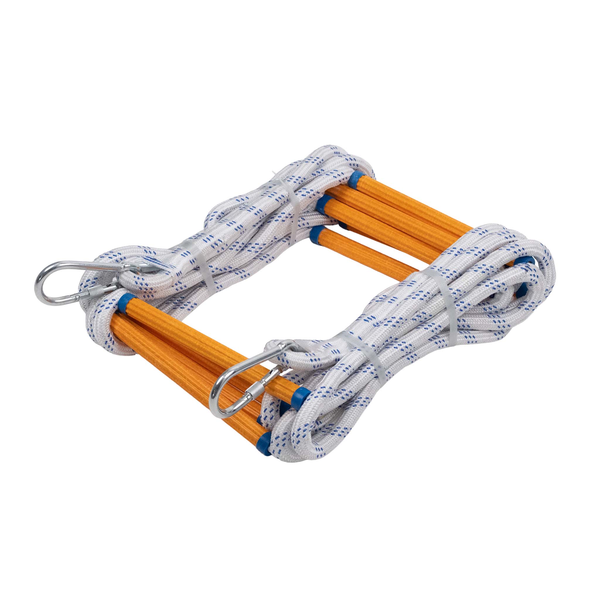 Vluchtladder van touw 5 meter, brandladder voor balkon, met opbergtas